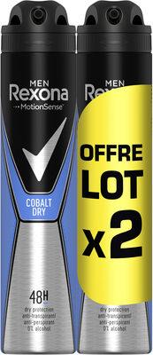 REXONA Men Anti-Transpirant Cobalt Dry Spray Lot 2x200ml