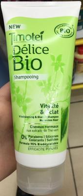 Délice Bio Shampooing Vitalité & Eclat aux extraits de thé vert