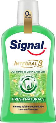 Signal Integral 8 Bain de Bouche Antibactérien Fraîcheur Naturelle aux Extraits de Citron & d'Aloe Vera Flacon 500ml