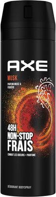 AXE Déodorant Homme Bodyspray Musk 48h Non-Stop Frais 200ml