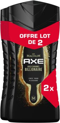 Axe Gel Douche Magnum Billionaire 12h Parfum Frais Lot 2x250ml