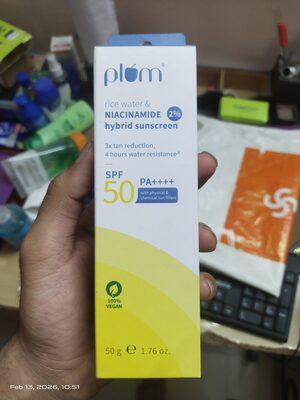 Rice water & Niacinamide Hybrid Sunscreen