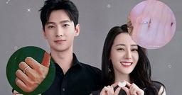 Địch Lệ Nhiệt Ba và Dương Dương đeo nhẫn đôi