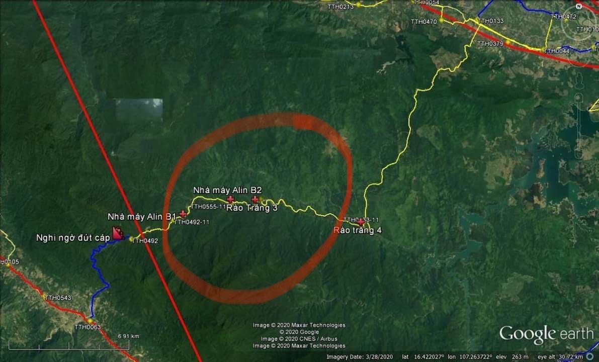 Vụ sạt lở thủy điện Rào Trăng 3: Bị cô lập 40 người, mất tích hơn 10 người