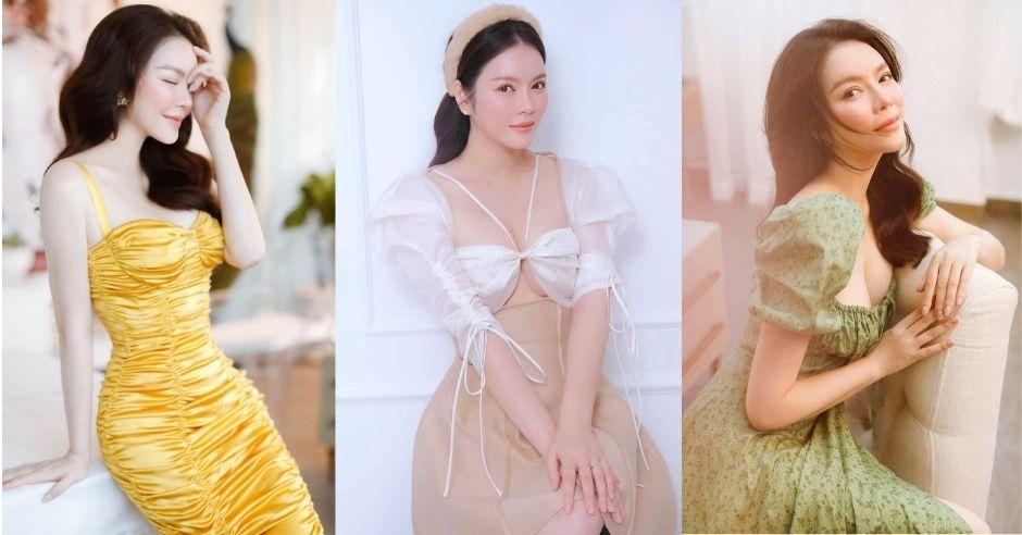 Lý Nhã Kỳ diện váy áo "mát mẻ" mùa hè, khoe sắc vóc nuột nà ở tuổi 39