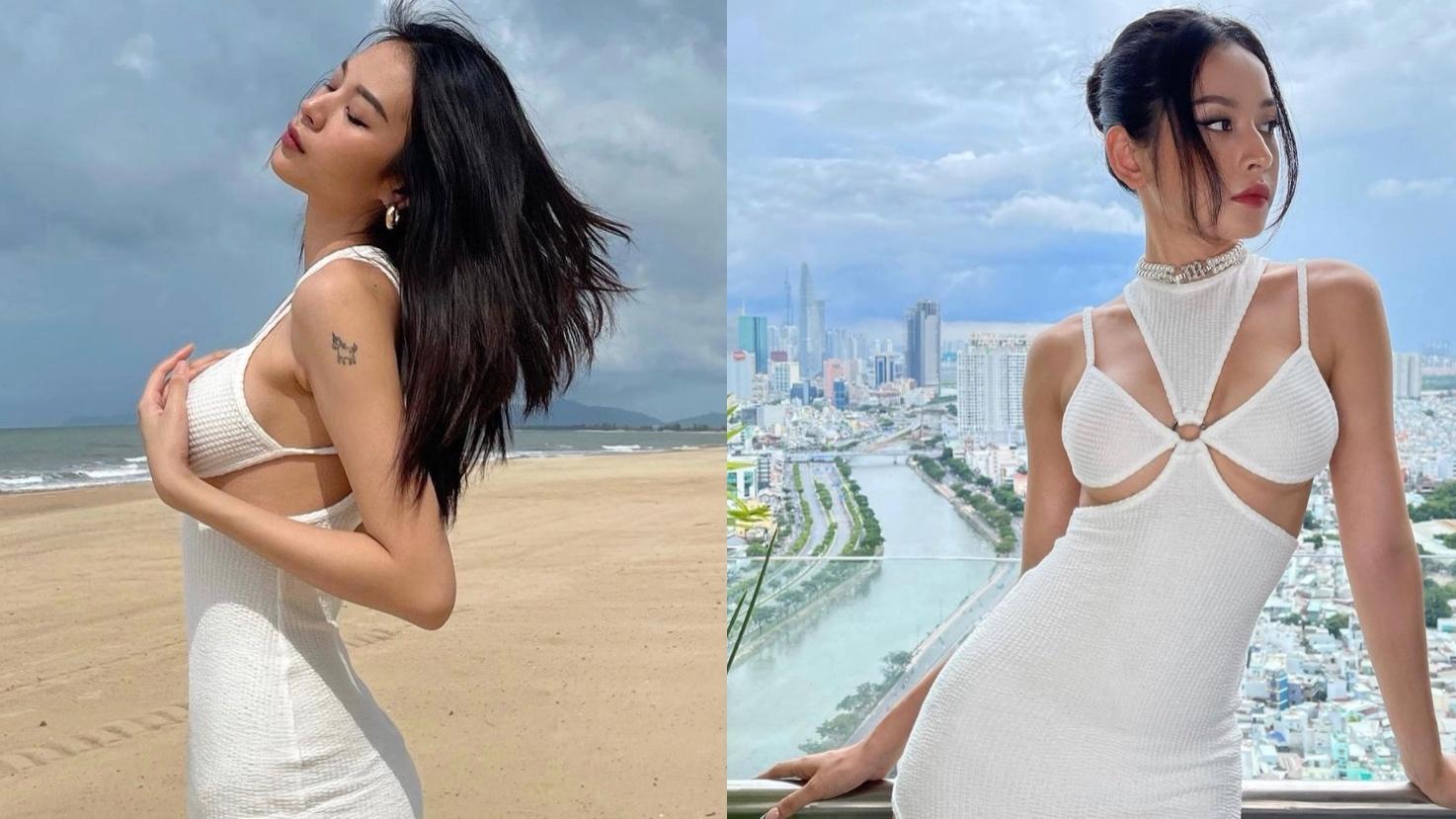 Phí Phương Anh sexy hết cỡ khi diện váy cut-out "đụng hàng" với Chi Pu