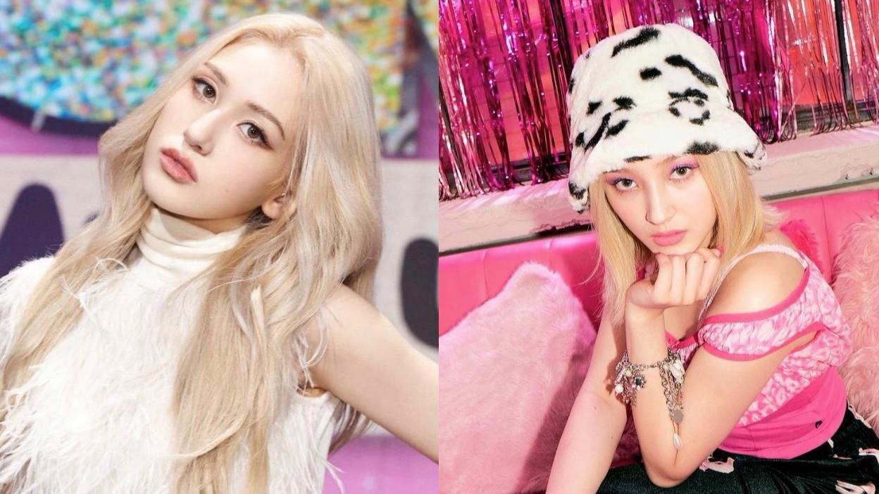 "Bông hồng lai" Somi và Nancy (MOMOLAND) gây sốt khi nhuộm tóc bạch kim