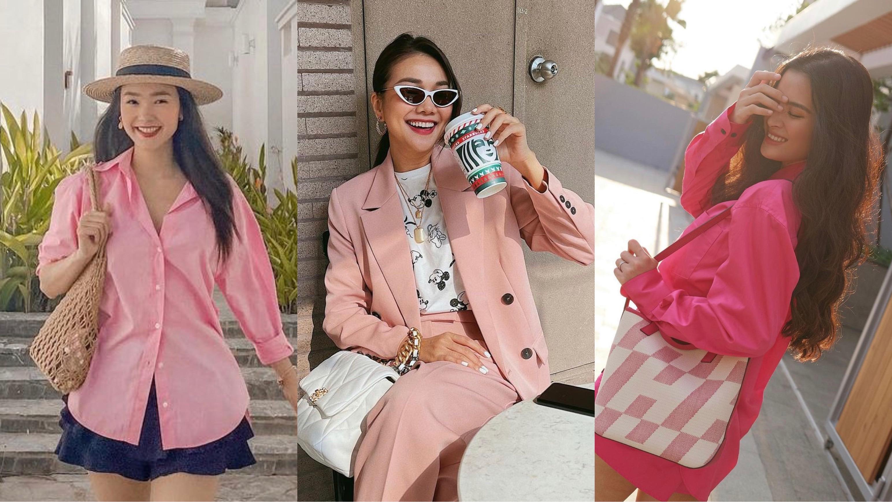 Trương Ngọc Ánh và dàn mỹ nhân Việt cùng "cưa sừng làm nghé" với trang phục màu hồng nổi bật