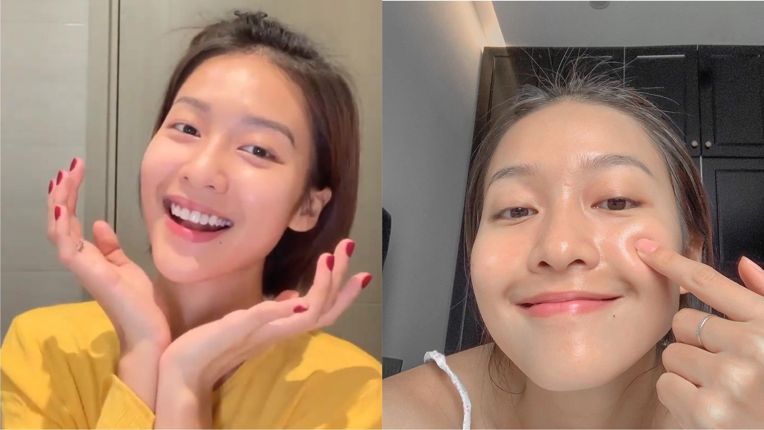 Khả Ngân khoe mặt mộc căng bóng nhờ chu trình skincare cực tối giản