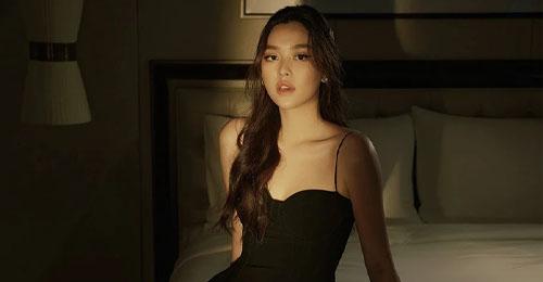 Hậu kết hôn, Á hậu Tường San khoe sắc trong trang phục quyến rũ