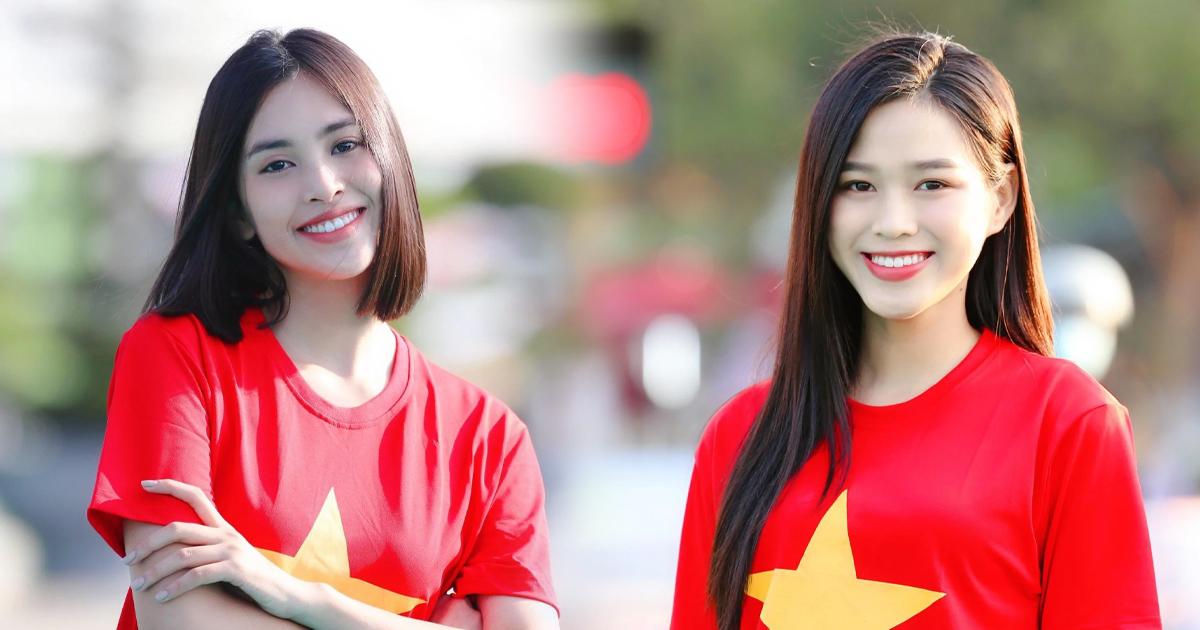 Hoa hậu Đỗ Thị Hà đọ sắc "bất phân thắng bại" bên đàn chị Tiểu Vy