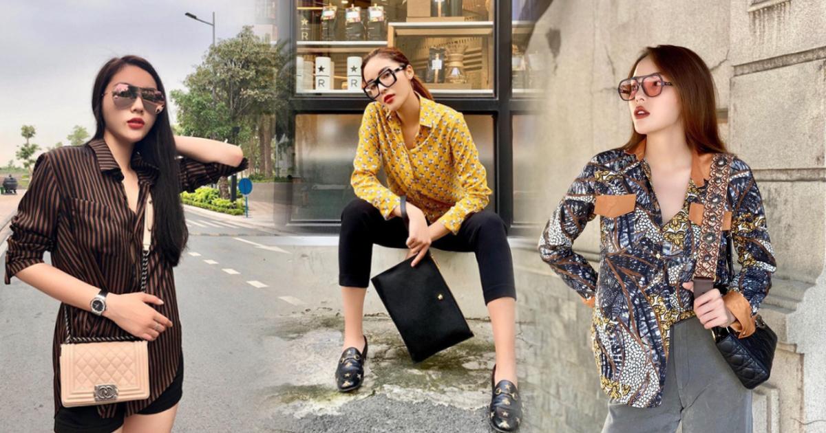 Hoa hậu Kỳ Duyên gợi ý cách mặc sơ mi chẳng những không "cứng nhắc", mà còn trẻ trung và gợi cảm