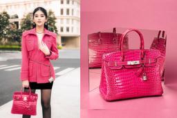 Lê Âu Ngân Anh dạy học "vì đam mê", xách túi gần bằng cả căn hộ đi làm