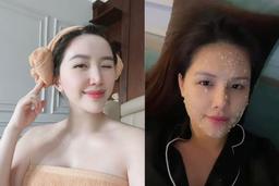 Mẹ bỉm Vbiz dưỡng da căng mịn: Bảo Thy rảnh là thoa lấy thoa để, Phanh Lee dùng sữa của chính mình