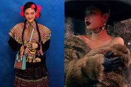 Châu Bùi diện nón quai thao chào Tết, Khánh Linh The Face ưu ái trang phục dân tộc H'Mong