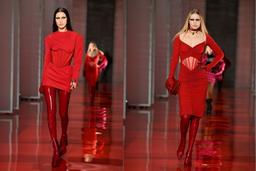 Hết "nude toàn thân", cặp chị em Gigi và Bella Hadid sẵn sàng cạo lông mày để chiều lòng Versace