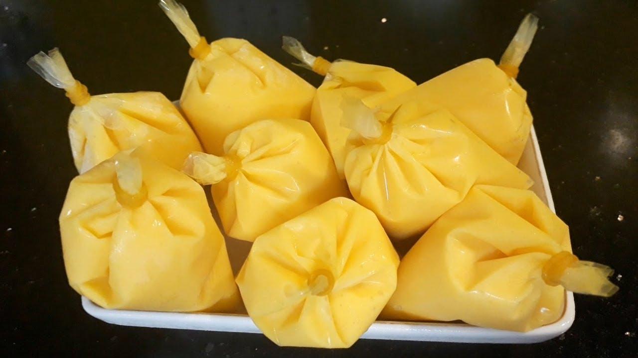 Cách làm kem xoài túi không cần không cần đến máy cực thơm ngon