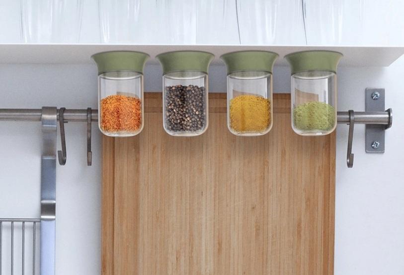 Lưu trữ thông minh phòng bếp nhờ bộ hộp nắp hít cực tiết kiệm không gian