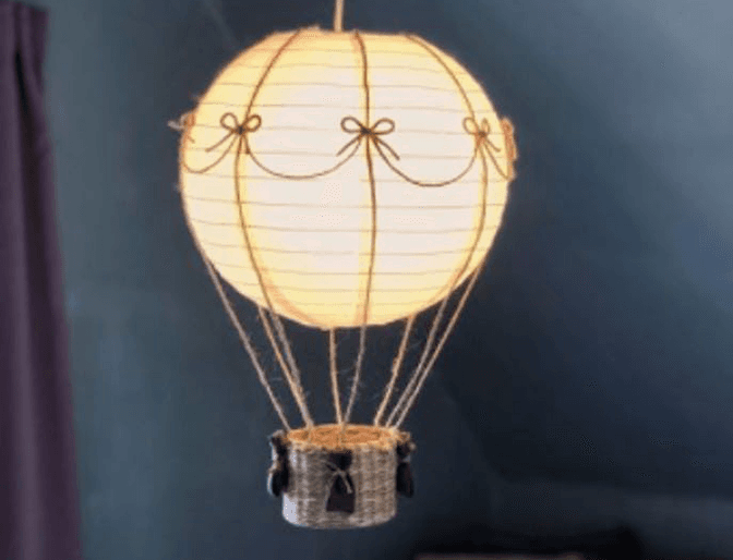 Tự làm chiếc đèn khinh khí cầu, ý tưởng trang trí phòng với phi phí siêu rẻ