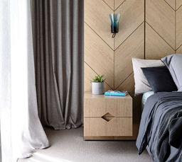 Muốn khu vực đầu giường bắt mắt hơn? Hãy thử họa tiết hình xương cá!