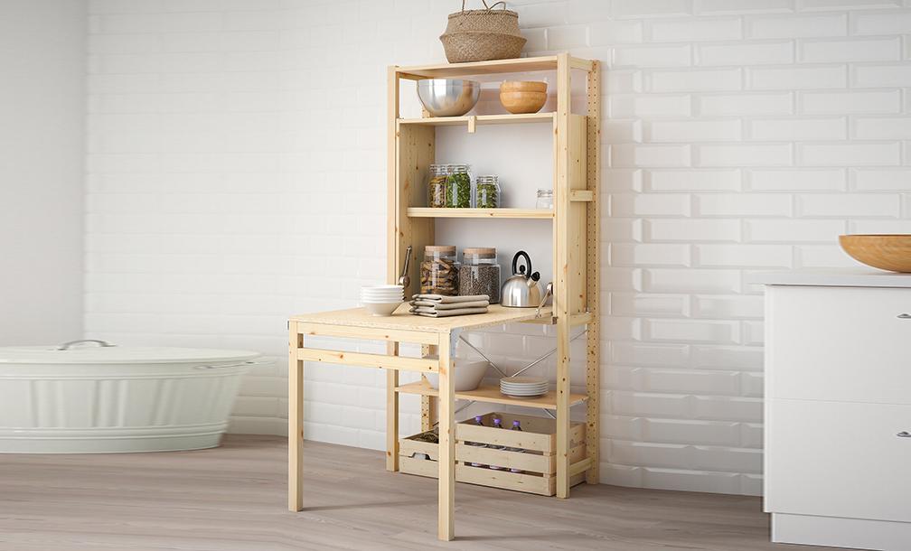 IVAR, chiếc tủ lưu trữ kết hợp bàn ăn hoàn hảo cho mọi phòng bếp nhỏ