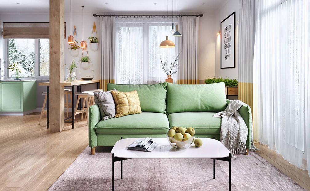 Ngôi nhà 2 tầng mỗi phòng trang trí một màu nhưng không hề lạc quẻ