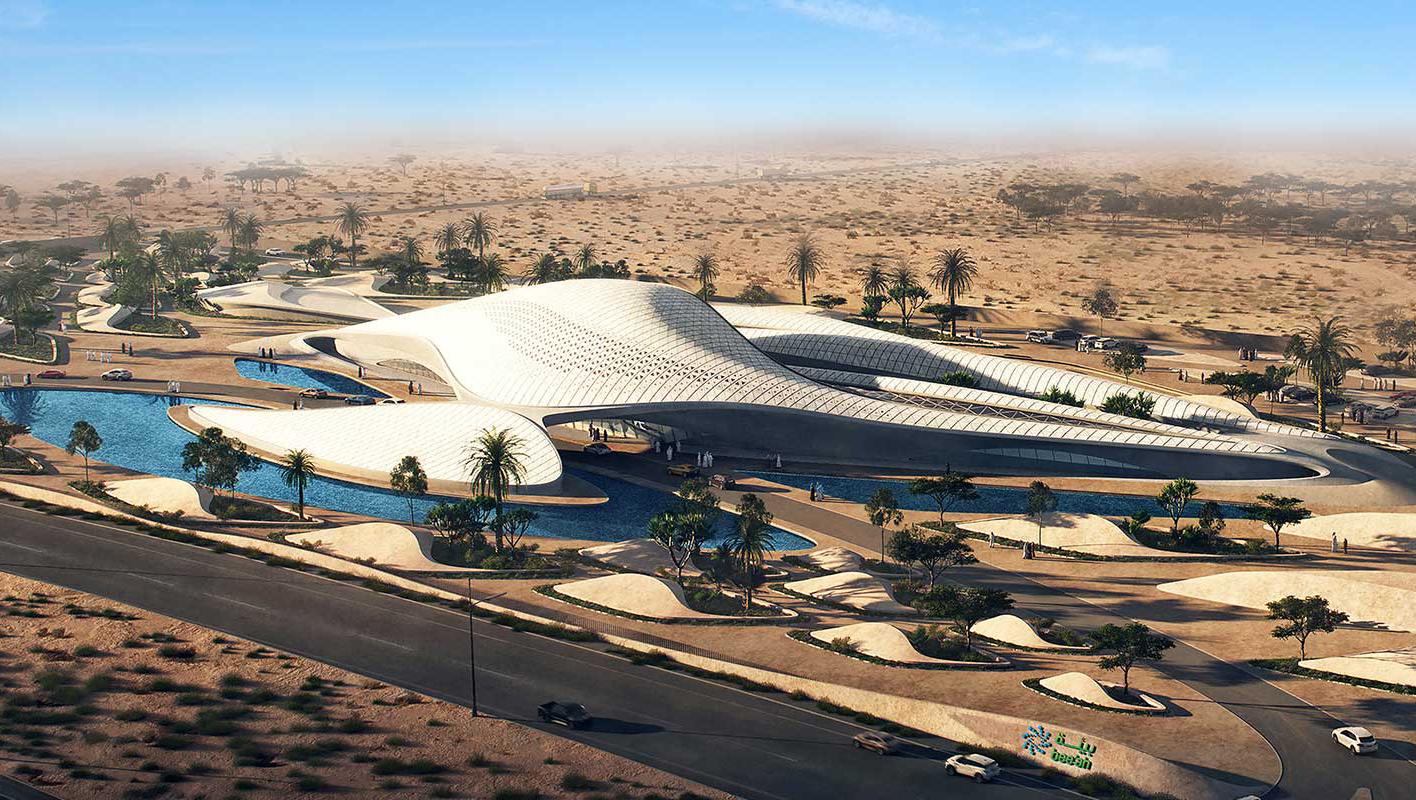 Tòa nhà tuyệt đẹp lấy cảm hứng từ cồn cát rực rỡ trong nắng sa mạc Trung Đông