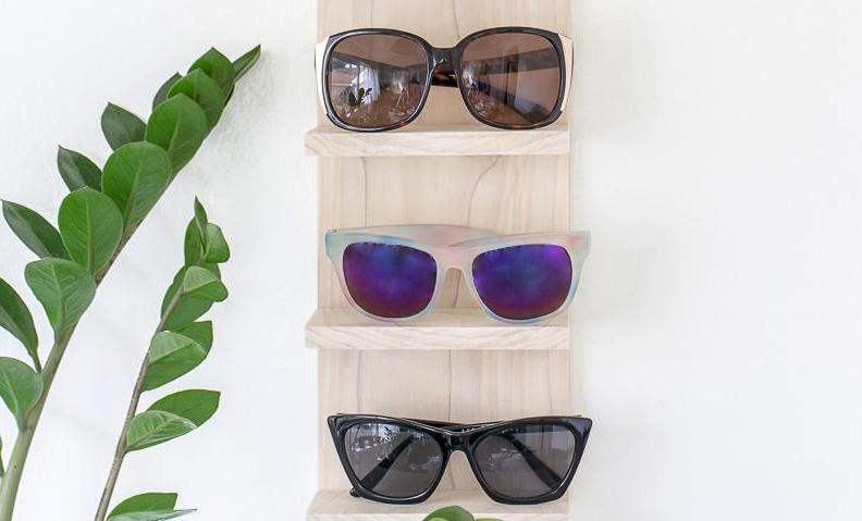 Tự làm chiếc kệ trưng bày kính mát đơn giản mà cực chất