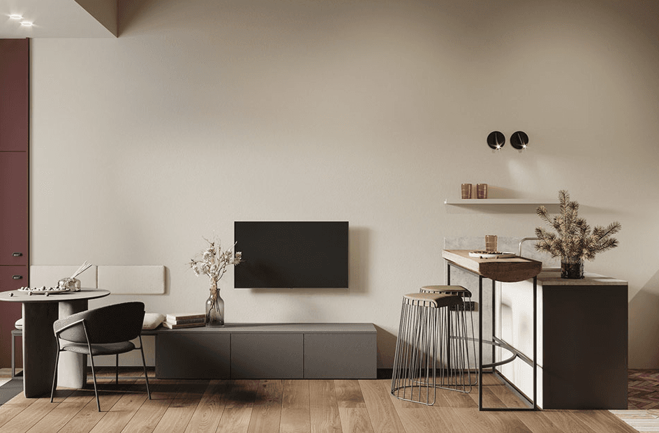 Căn hộ 44m² dài và hẹp nhưng thanh lịch, quyến rũ đến từng chi tiết nhỏ