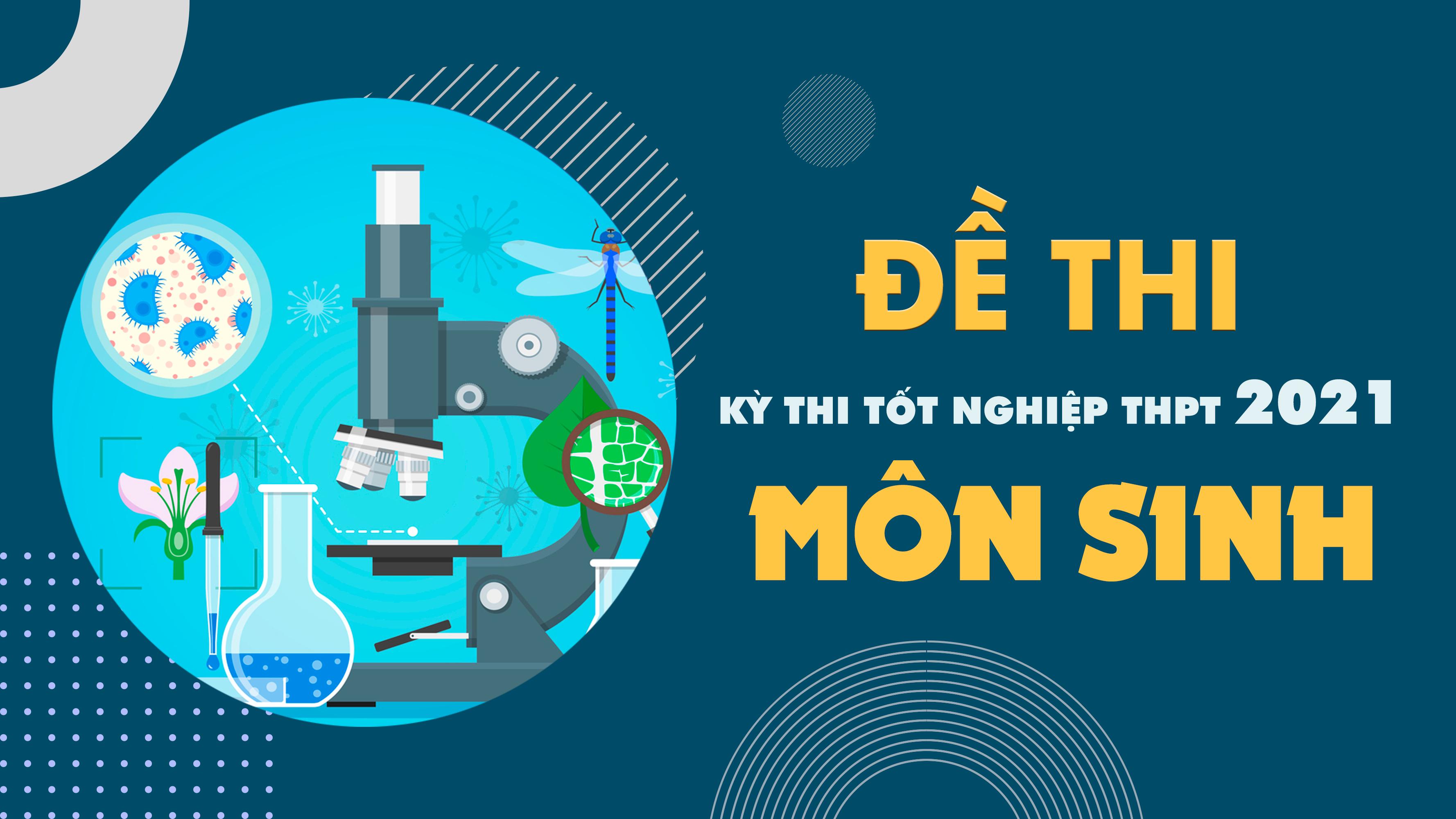 Đề thi môn Sinh học THPT Quốc gia 2021 - Tất cả các mã đề thi môn Sinh học