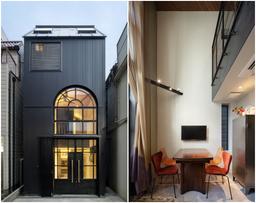 Ngôi nhà phố chỉ 21m² cá tính với mặt tiền đen nhưng bên trong tươi sáng, sống động