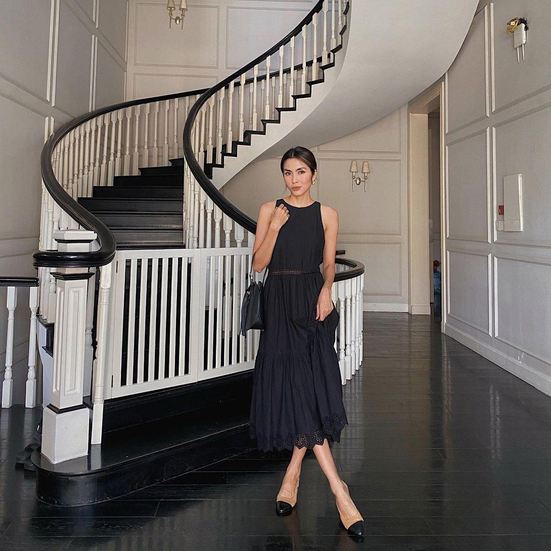 Chất như Tăng Thanh Hà, chụp đúng một background vẫn khí chất ngời ngời