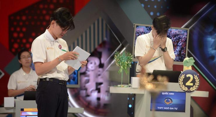 Á quân Đường lên đỉnh Olympia bật khóc ngay trong lúc thi vì căng thẳng