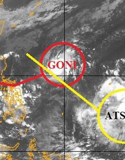 Bão Goni tăng cấp liên tục, hướng vào biển Đông