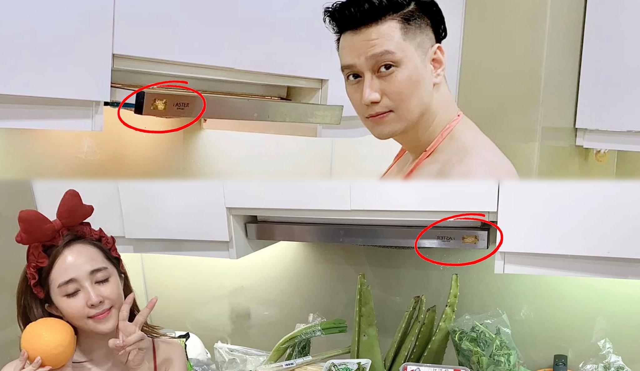 Chuyện lạ: Bếp nhà Quỳnh Nga và bếp nhà Việt Anh không chỉ có thiết kế y chang nhau mà còn giống nhau đến cả vết bẩn trên máy hút mùi