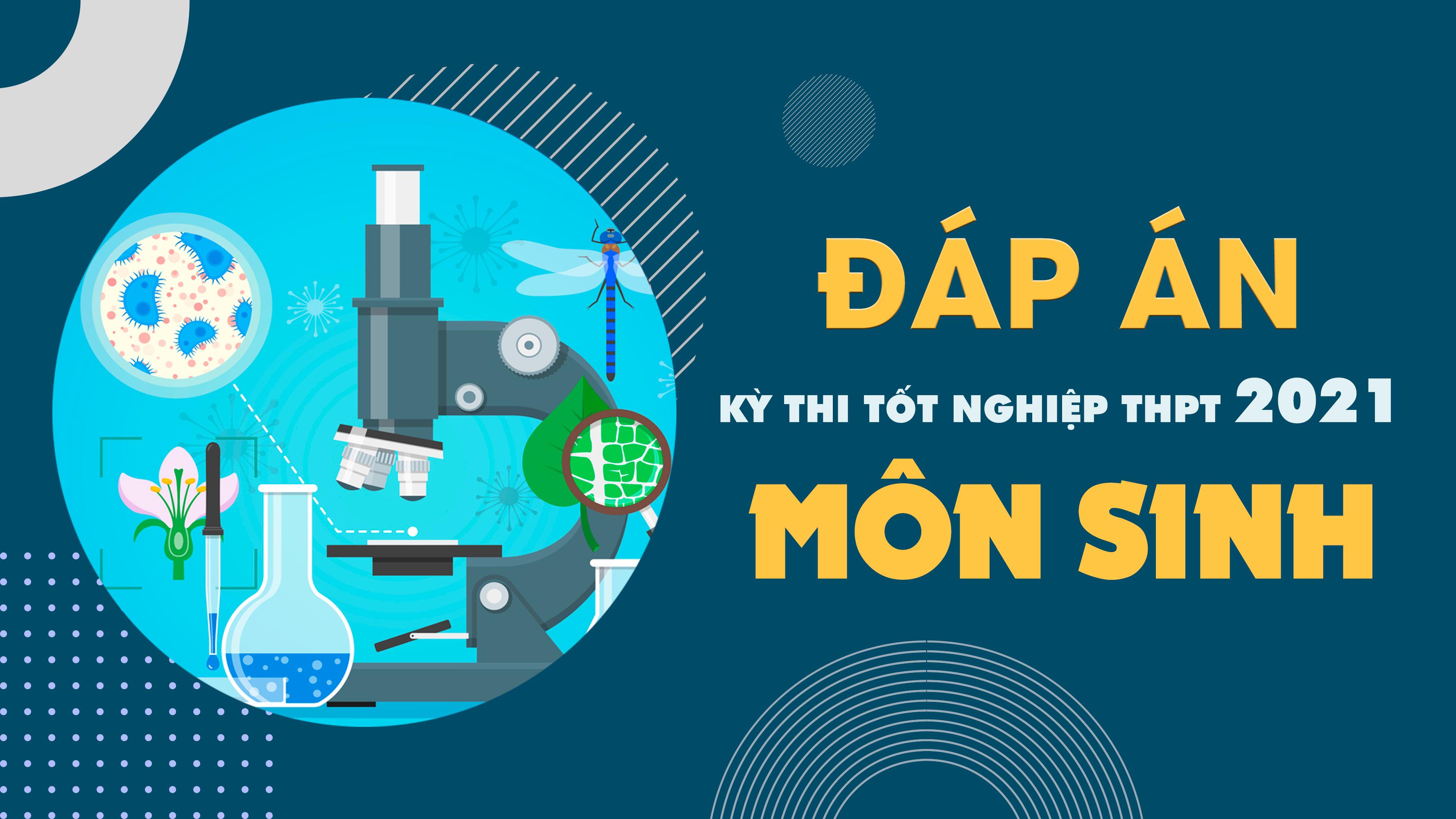 Đáp án đề thi môn Sinh học THPT Quốc gia năm 2021 - Tất cả các mã đề Sinh học