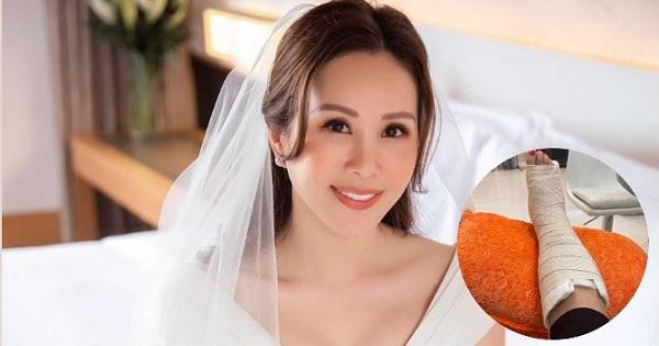 Hoa hậu Thu Hoài gặp chấn thương nghiêm trọng sau khi về chung nhà với tình trẻ kém 10 tuổi