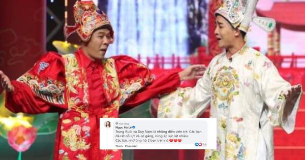 Bà xã Công Lý lên tiếng khi Nam Tào, Bắc Đẩu mới của 'Táo quân 2022' bị chê không đủ tầm