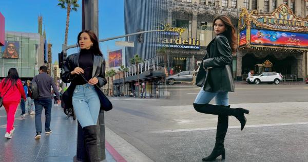 Đỗ Thị Hà check-in đại lộ danh vọng, tạo dáng sương sương mà thần thái ngút ngàn