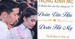 Doãn Hải My lên tiếng về tấm thiệp cưới có tên mình và Đoàn Văn Hậu được chia sẻ trên MXH