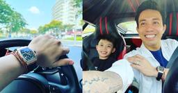 Con đại gia học gì: Minh Nhựa cho con trai học làm quen với tốc độ