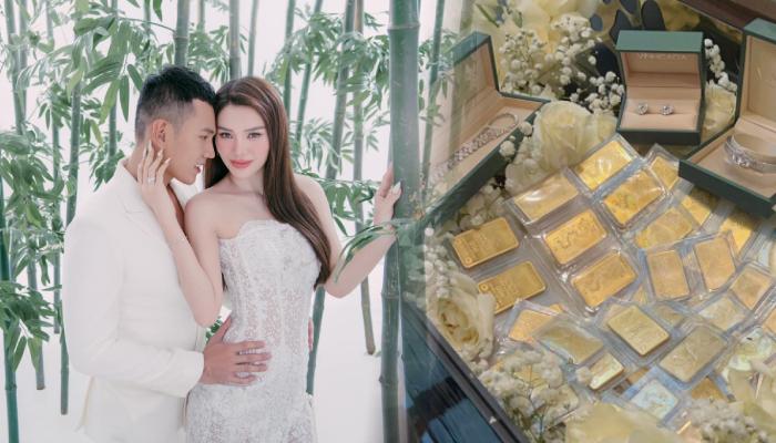 Đám cưới Phương Trinh Jolie - Lý Bình: Dàn phù rể "mlem", mẹ chồng mang 88 lượng vàng đến đón dâu