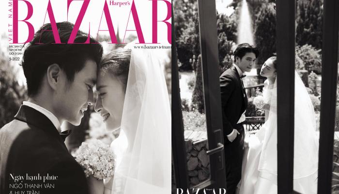 Ngô Thanh Vân khoe ảnh cưới trên bìa tạp chí, xúc động trước ngày là "nàng dâu mới"