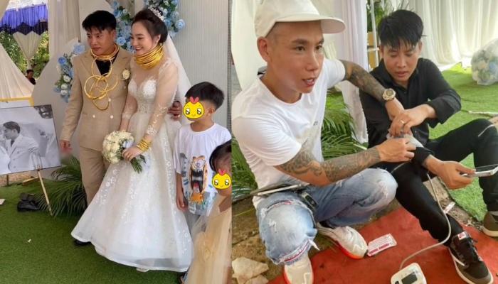 Đeo hộ cô dâu cả chục cây vàng quà cưới, chú rể áp lực đến mức tụt huyết áp