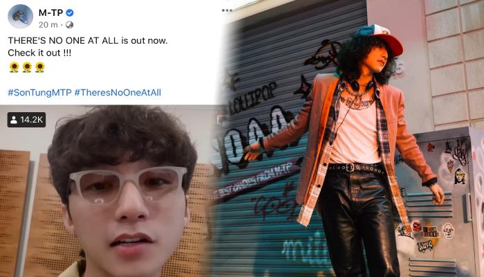 20 giờ sau khi xin lỗi, Sơn Tùng cười rạng rỡ quảng bá “There’s no one at all”