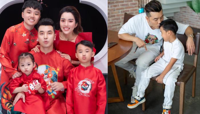 Ưng Hoàng Phúc ôm hôn con riêng 13 tuổi của vợ mỗi ngày