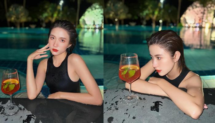 Ngọc Huyền "Thương ngày nắng về" mặc áo tắm kín như bưng, netizen vẫn rào rào "u mê"