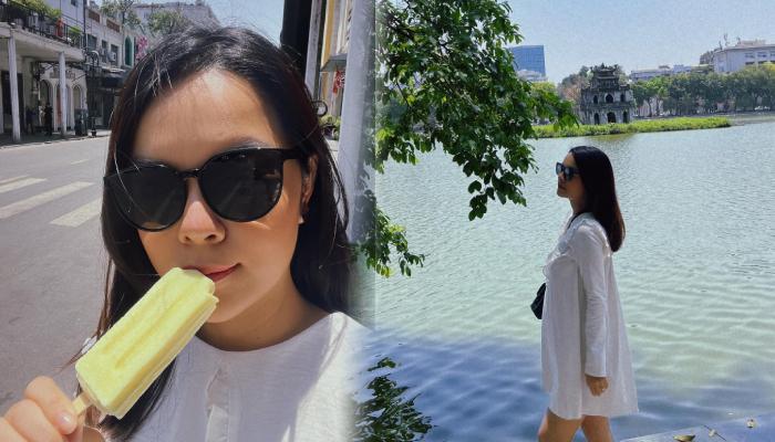 Phạm Quỳnh Anh đăng ảnh vi vu Hà Nội nhưng vòng 2 vượt mặt mới là tâm điểm của sự chú ý