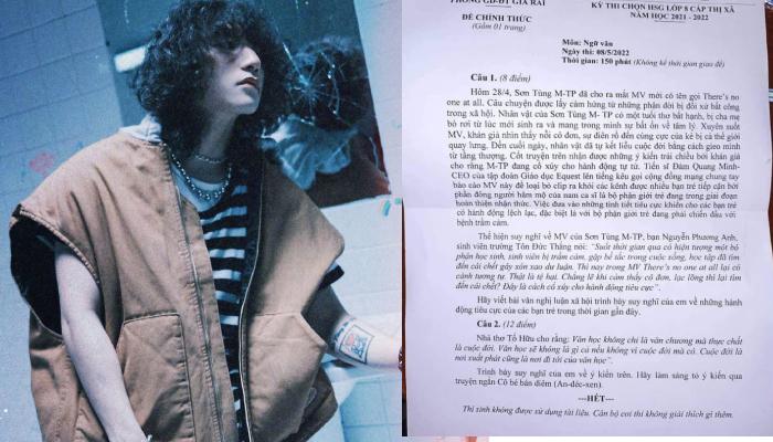 MV "There's no one at all" xuất hiện trong đề HSG Văn lớp 8