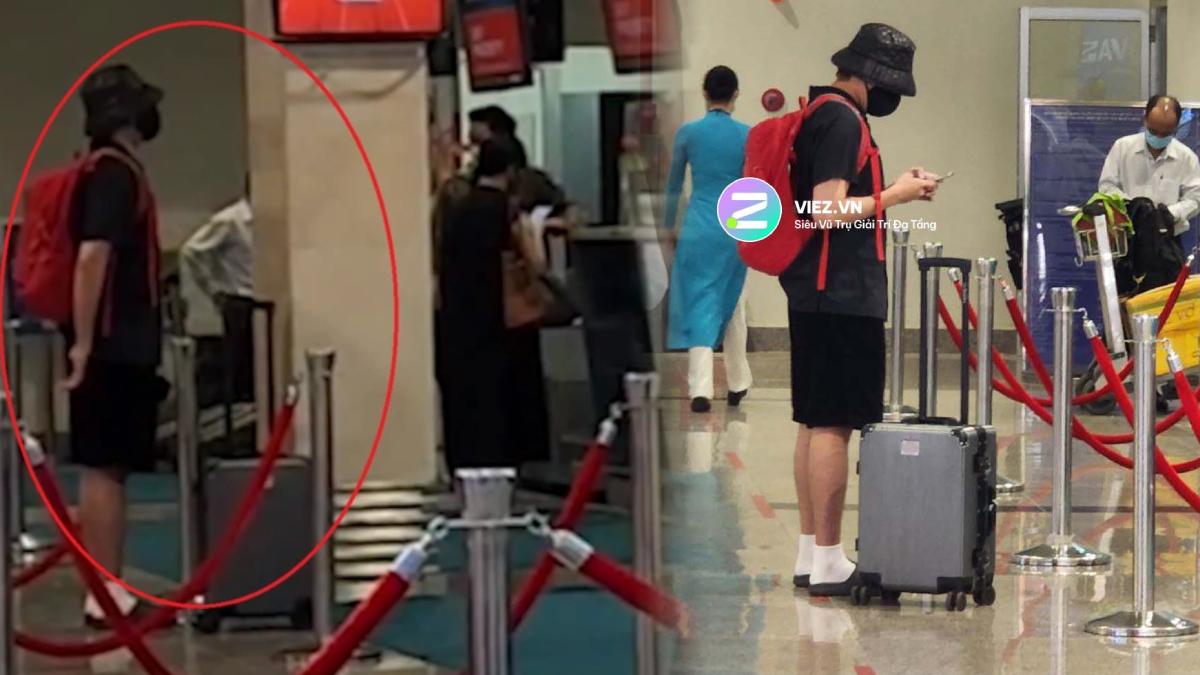 Kiều Minh Tuấn xỏ tất đi dép lê xuất hiện ở sân bay hậu ồn ào chia tay Cát Phượng